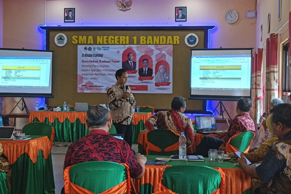 Tingkatkan Kualitas Ajar, SMAN 1 Bandar Gelar Pelatihan Metode Pembelajaran