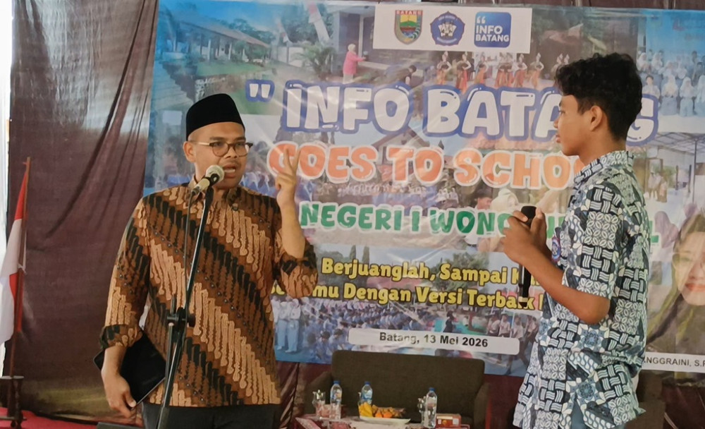 Bupati Goes to School, Pelajar SMA Wonotunggal Dikado Motivasi
