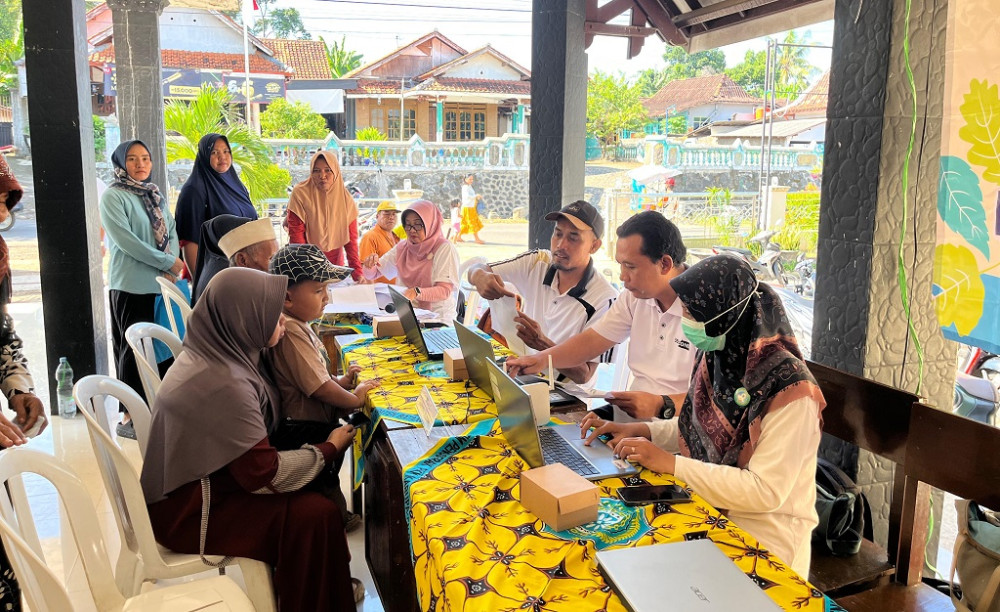 Cegah ISPA, Polsubsektor Kandeman Gelar CKG di Karanggeneng