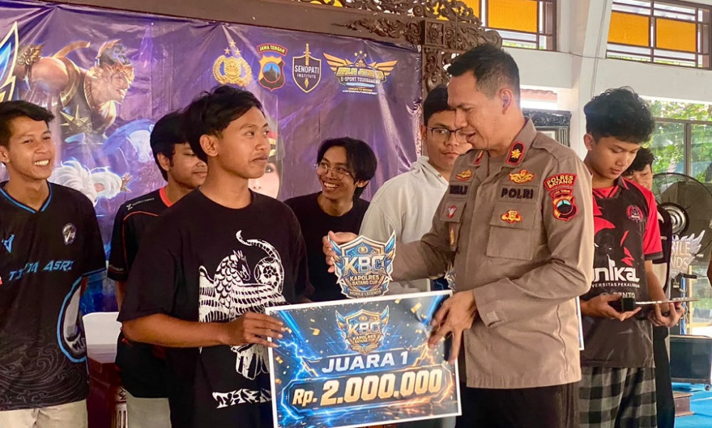 Ratusan Pelajar Ramaikan Turnamen Mobile Legends Kapolres Batang Cup 2026