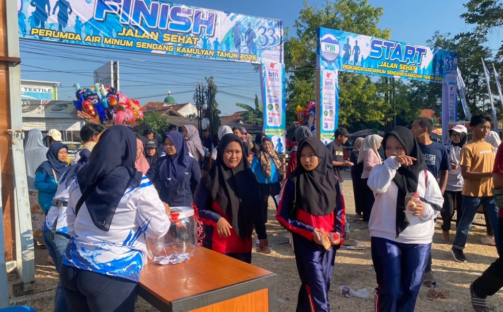 Perumda Air Minum Sendang Kamulyan Rayakan HUT Ke-33, Ribuan Warga Ikuti Jalan Sehat Hadiah 3 Motor