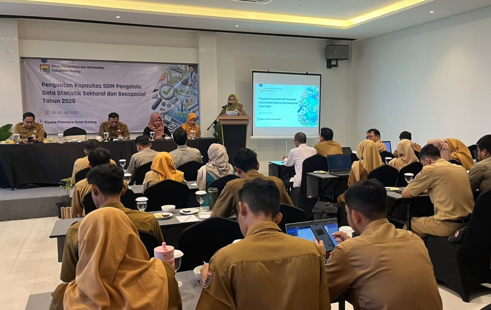 Perkuat Tata Kelola Data, Diskominfo Batang Tingkatkan Kapasitas SDM Statistik Sektoral dan Geospasial