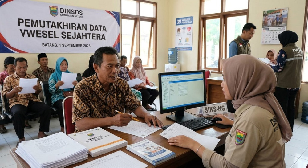 Dinsos Batang Minta, Warga Aktif Perbarui Data Desil