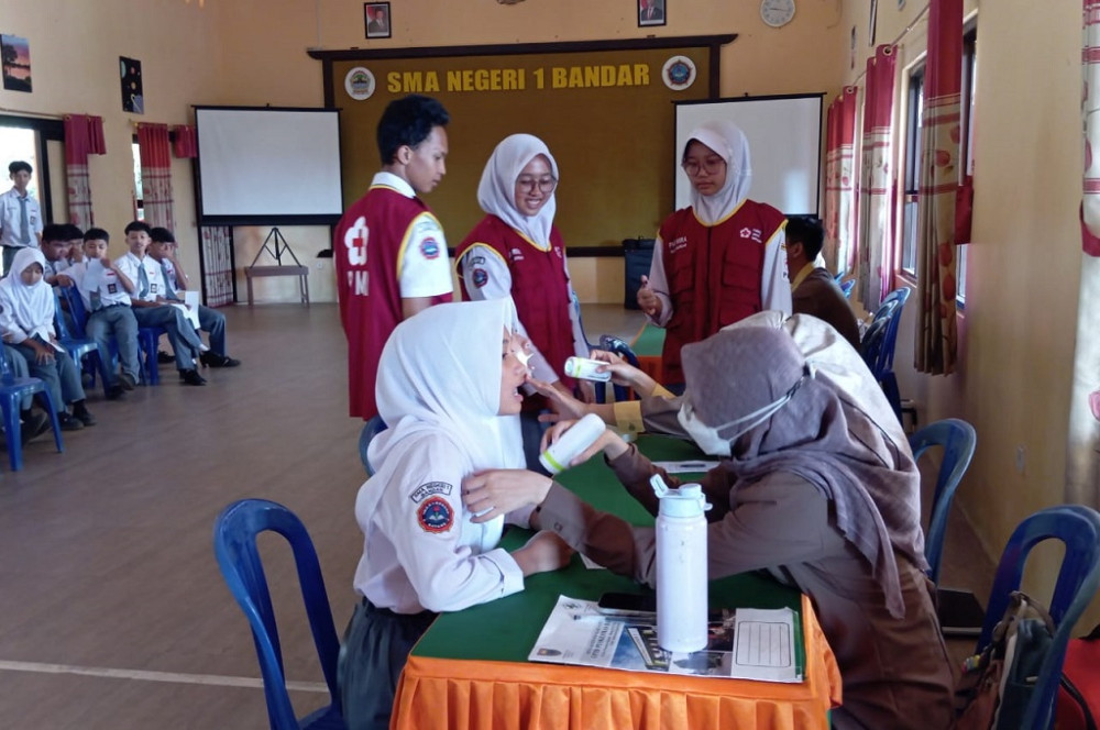 Puskesmas Ajak Siswa SMAN 1 Bandar Melek Penyakit