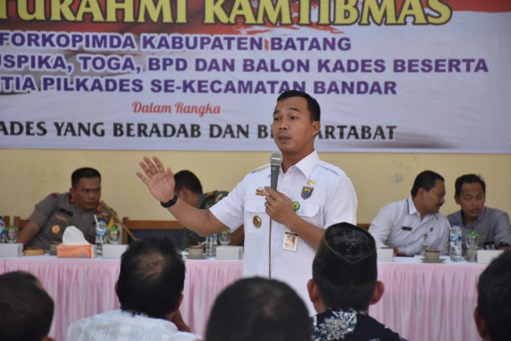 Bupati Batang Inginkan Pilkades Tanpa Money Politik