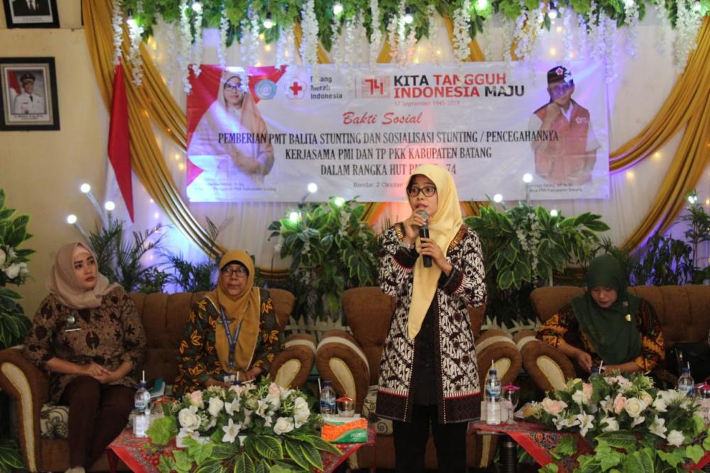 Sasar 76 Balita Stunting, PMI dan PKK Batang Beri Makanan Tambahan