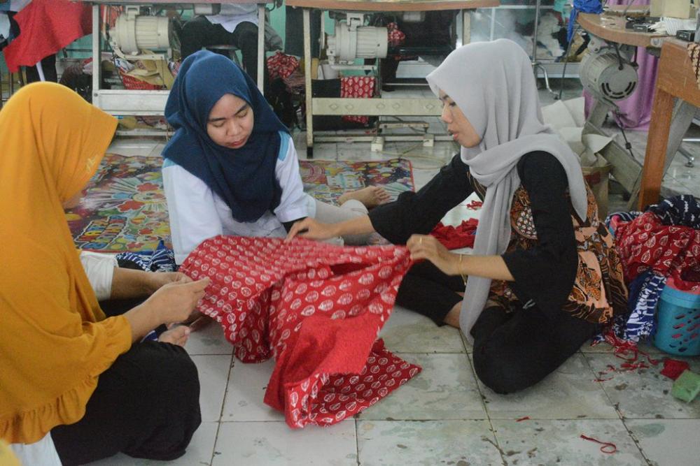 HASIL JAHITAN PESERTA