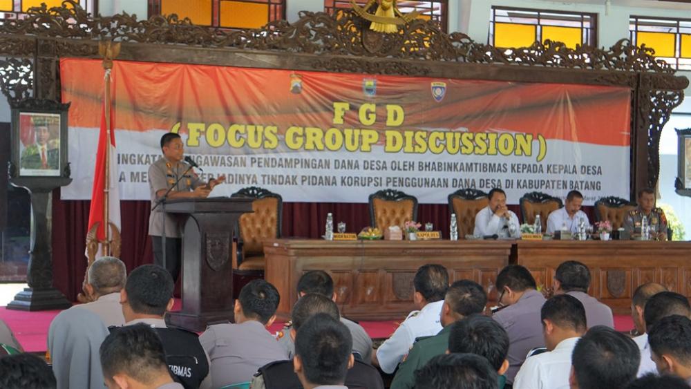 Polres Batang Lakukan Pengawasan Dana Desa Di Kabupaten Batang