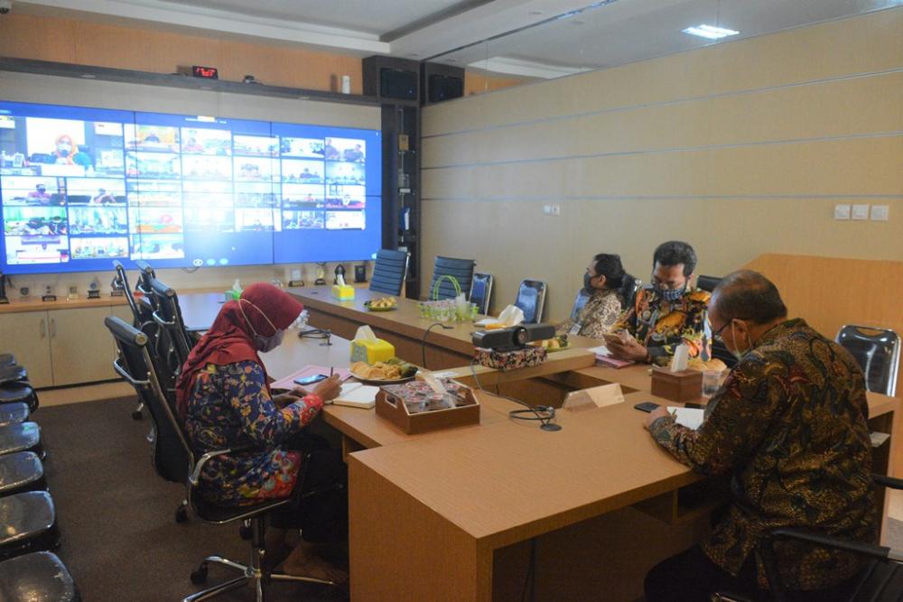 Diskominfo Jateng Gelar Rakor Video Conference Upaya Sikronisasi Data Website Penyebaran Covid-19