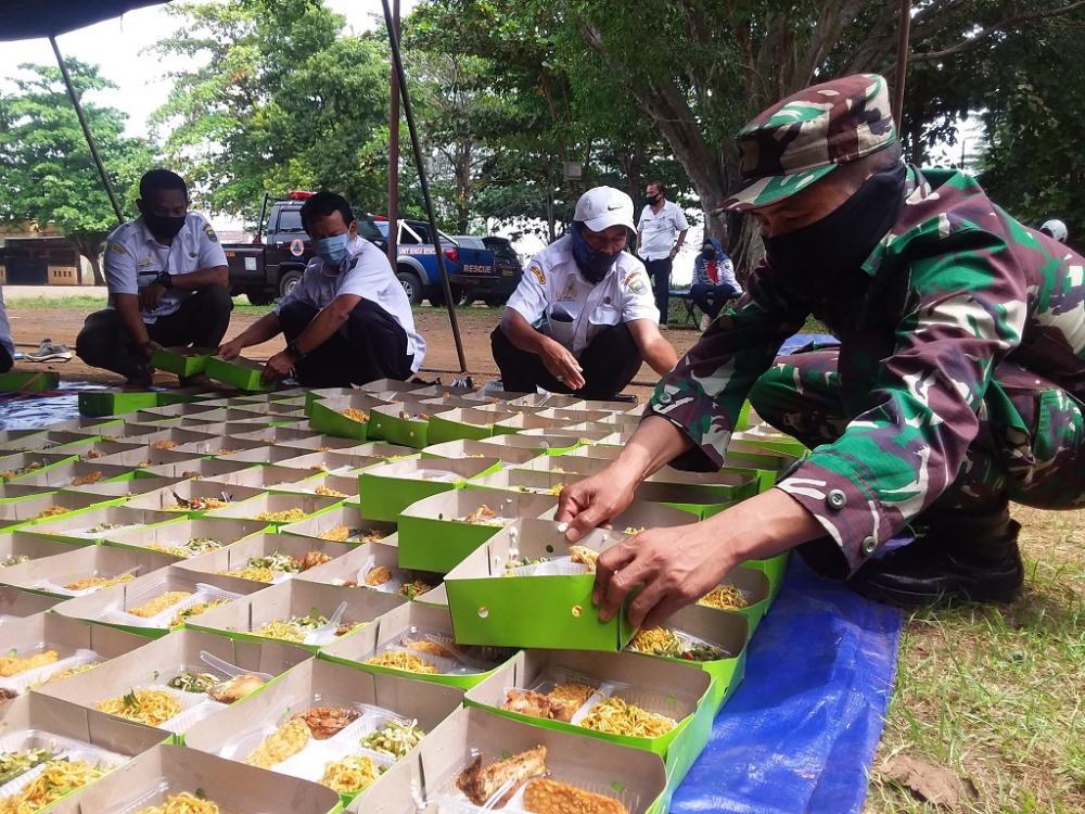 Dapur Umum Kodim dan Dinsos Batang Siap Bagikan Menu Berbuka