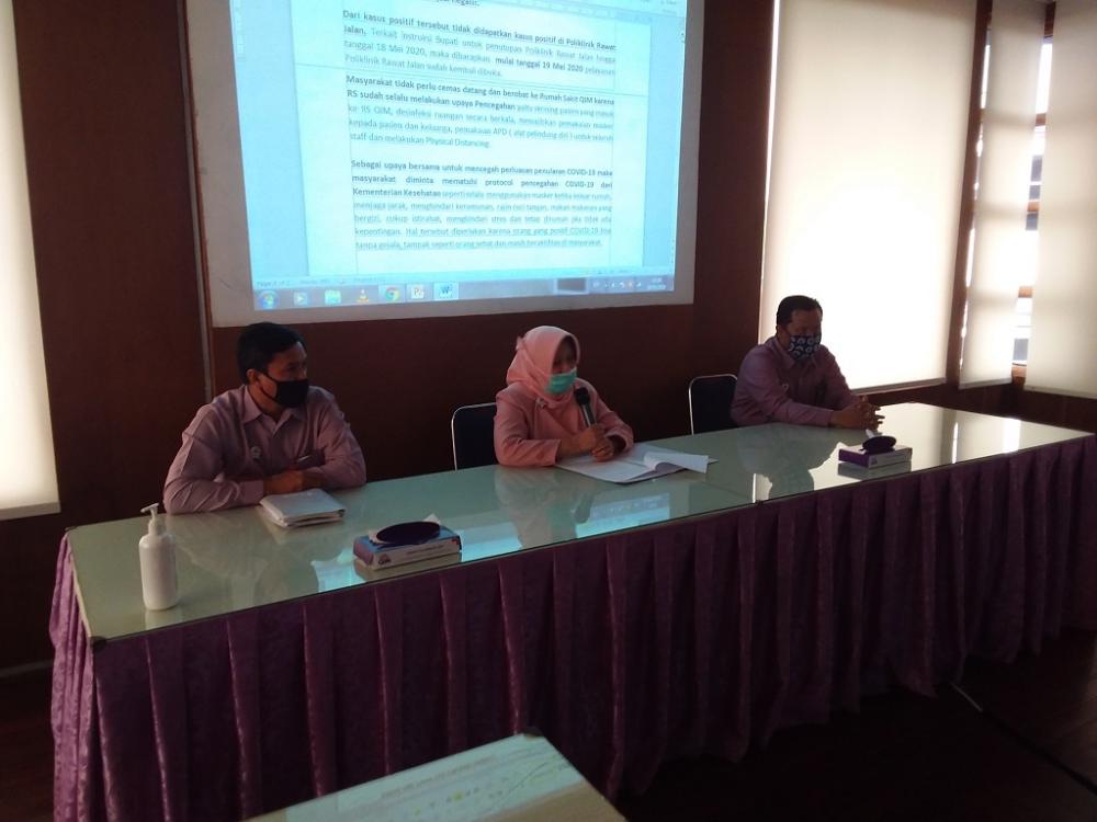 Staf Klinis RS QIM Batang Negatif Covid-19