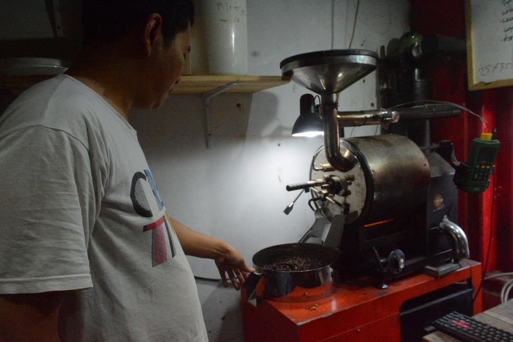 CEK KEMATANGAN BIJI KOPI