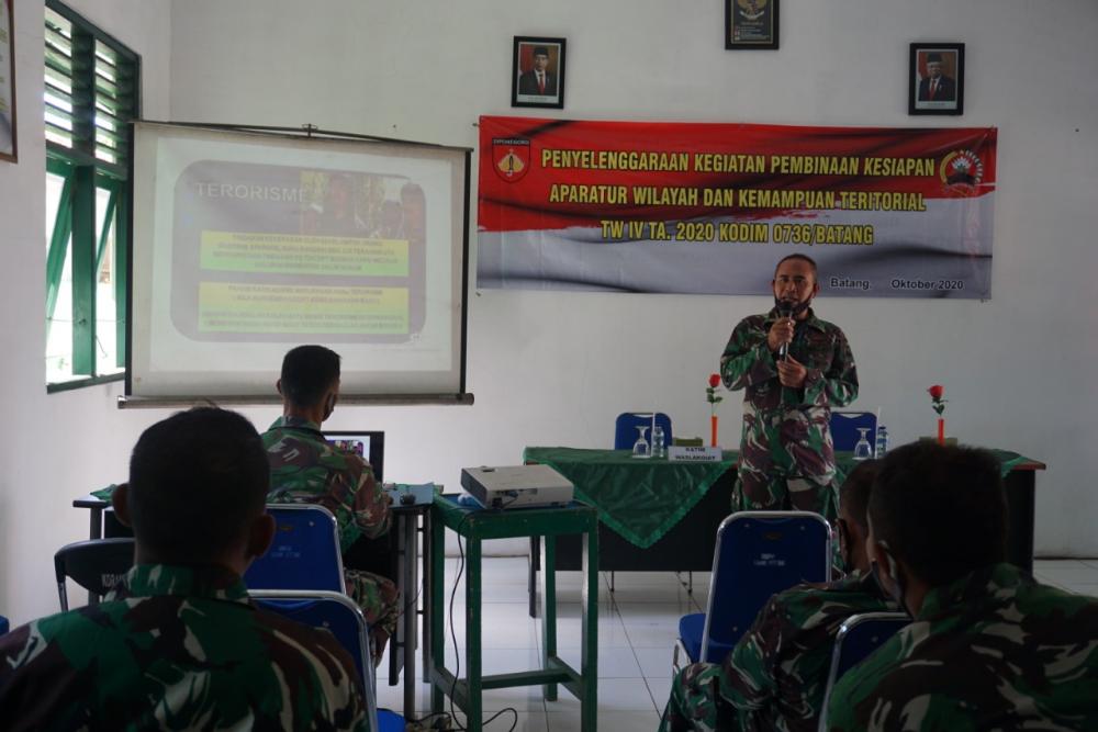 Pembinaan Kesiapan Aparat Kewilayahan Jajaran Kodim 0736/Batang