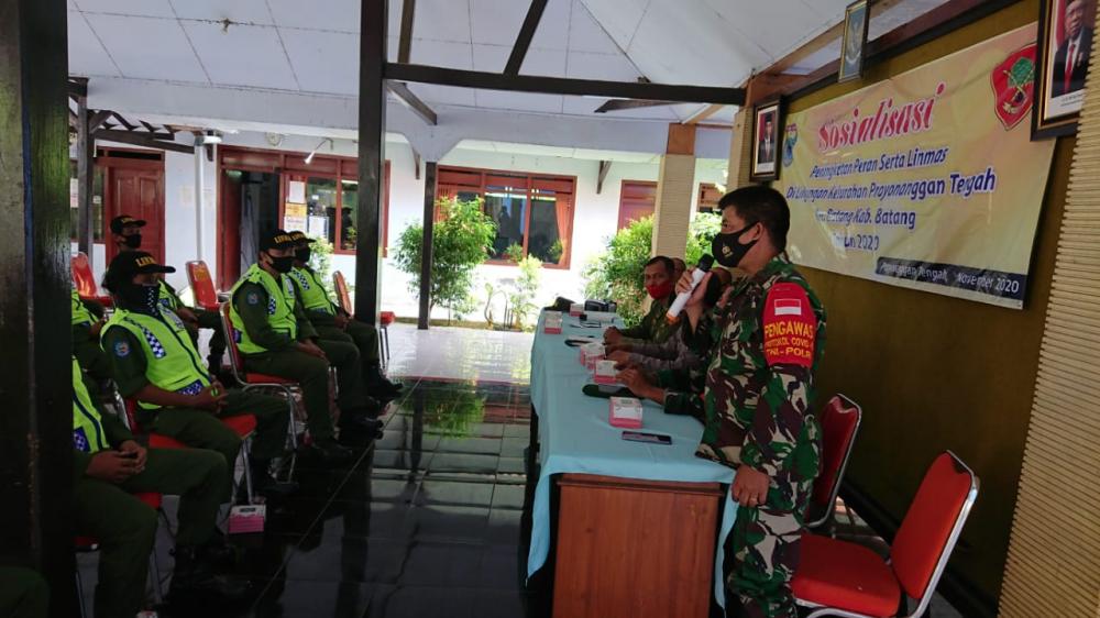 Danramil Batang Sosialisasikan Peningkatan Peran Linmas