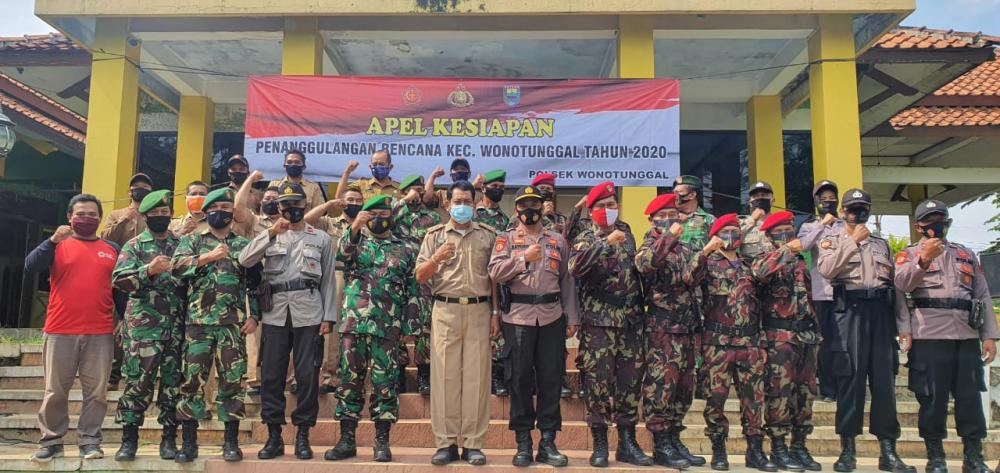 Forkopimcam Wonotunggal Menggelar Apel Kesiapan Penanggulangan Bencana