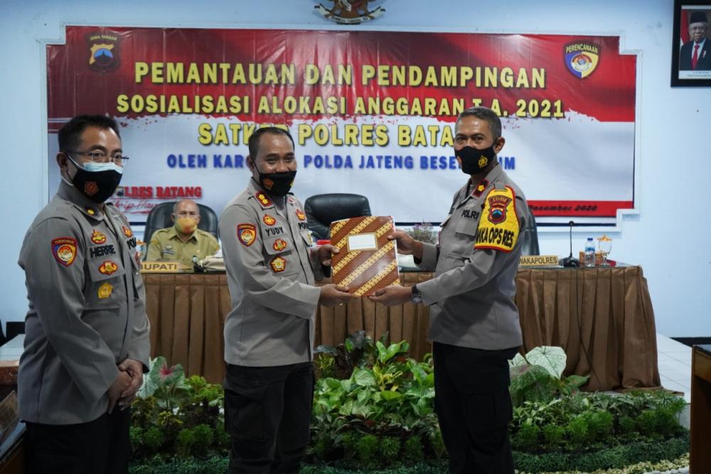 Wujudkan Transparansi, Polres Batang Sosialisasikan DIPA Tahun 2021