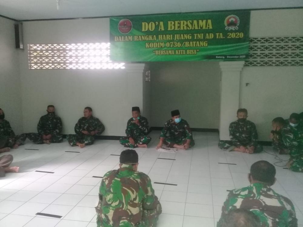 Kodim Batang Gelar Doa Bersama Peringati Hari Juang TNI - AD