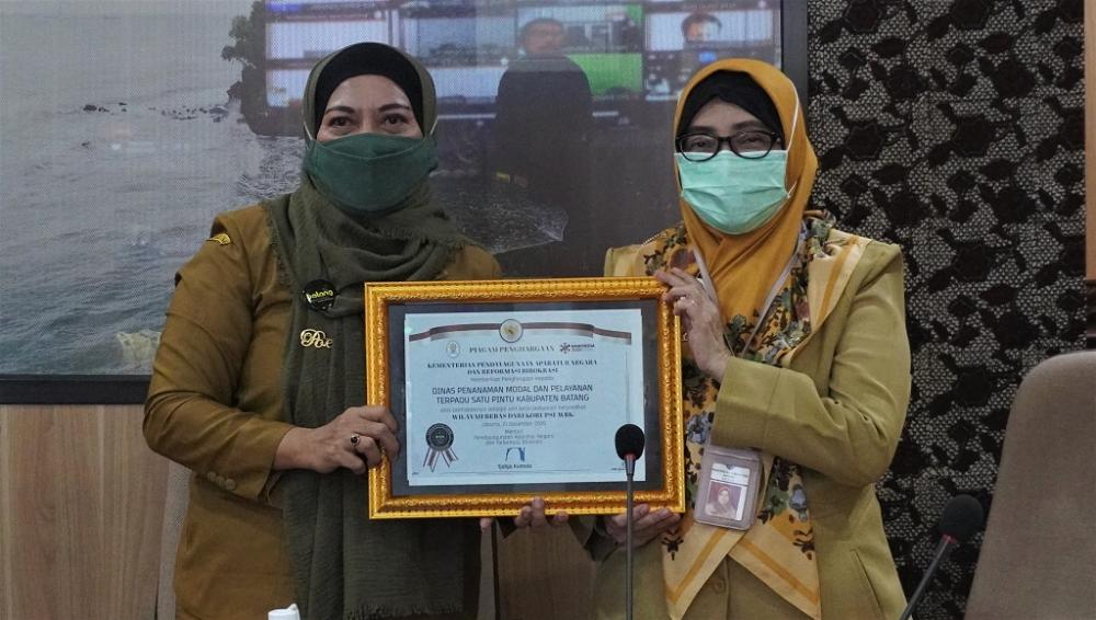 Pemkab Batang Masuk Zona Integritas WBK Tahun 2020 Melalui DPMPTSP