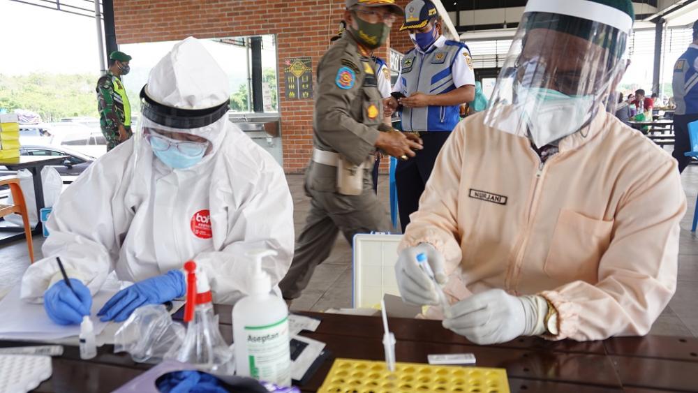 Tes Antigen Gratis Digelar Dinkes Batang di Rest Area KM 379 Batang