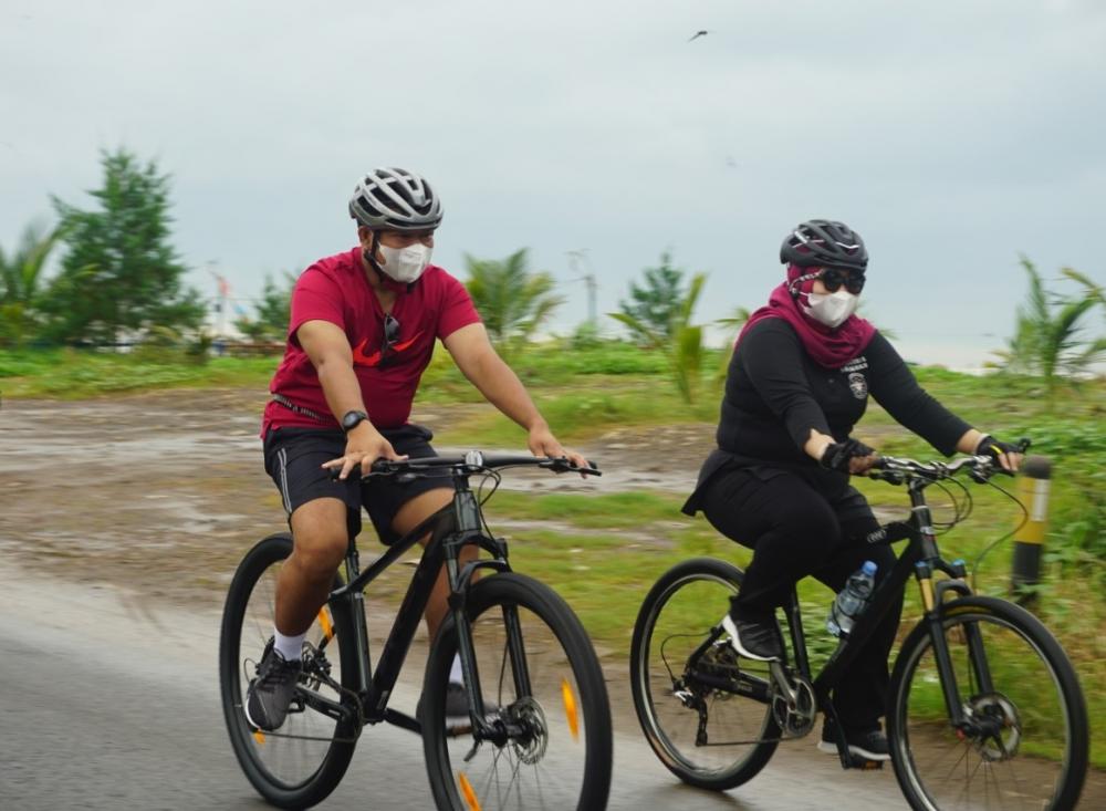 Jaga Imunitas Tubuh, Dandim Batang Rutinkan Gowes