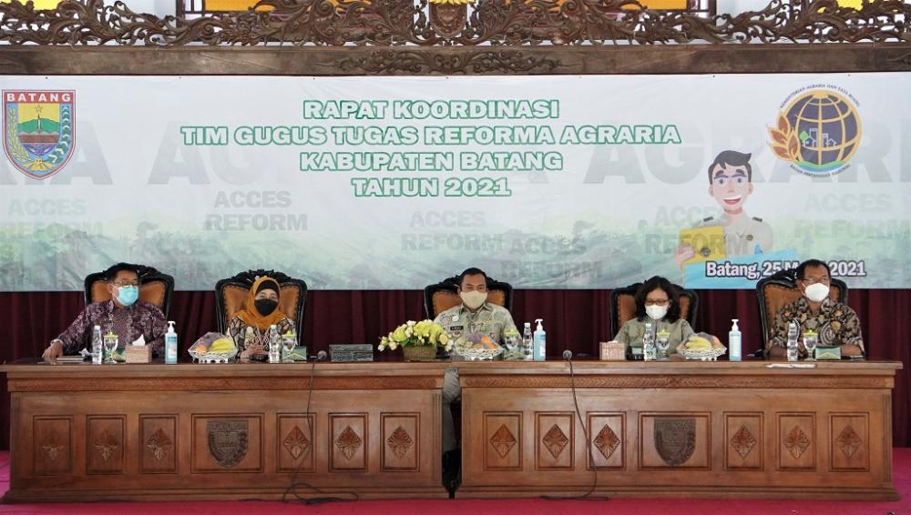 Bupati Batang : Rakor Reforma Terpenting Ada Kepastian Hukum Dan Berkepihakan Negara