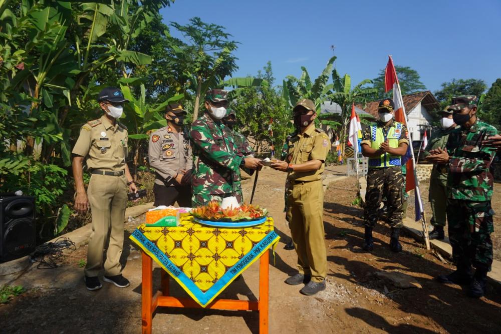 Dandim Batang Bersama Warga Kesemen Gelar Tasyakuran Pra TMMD