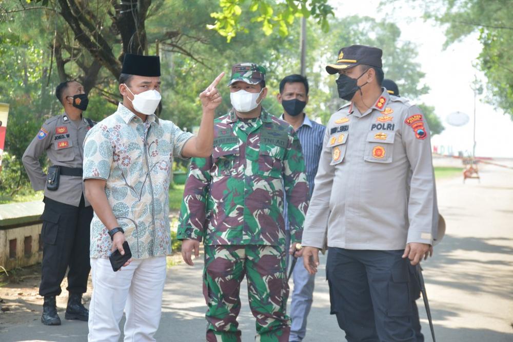 PPKM Darurat, Bupati Bersama TNI/Polri Sidak Obyek Wisata