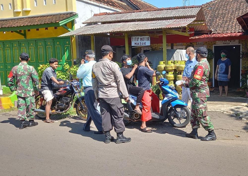 Pasar Subah Jadi Sasaran Operasi Yustisi PPKM Darurat
