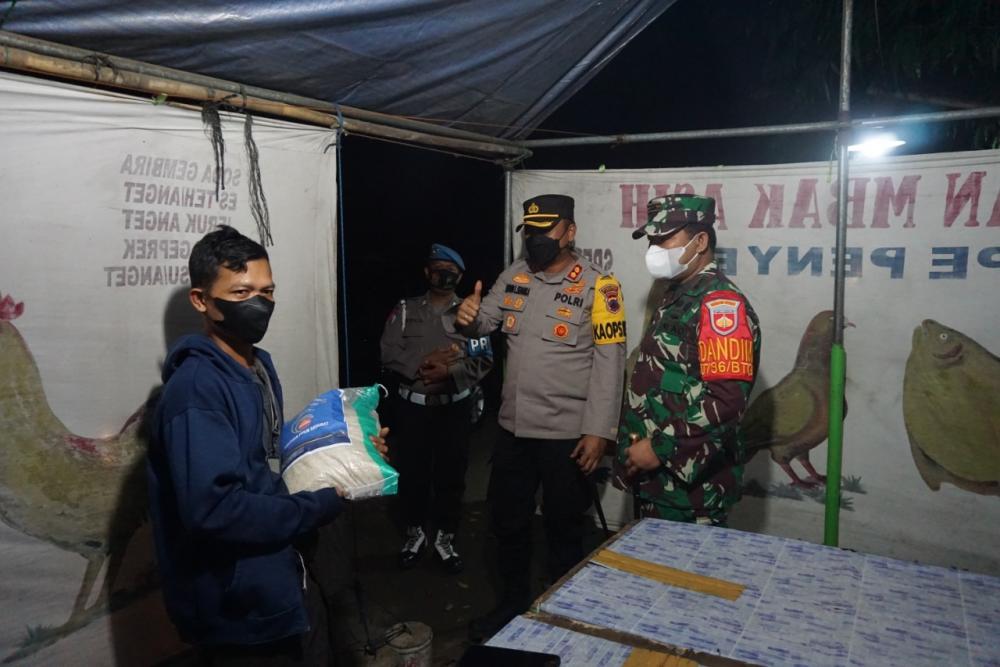 Dandim dan Kapolres Batang Patroli PPKM Darurat