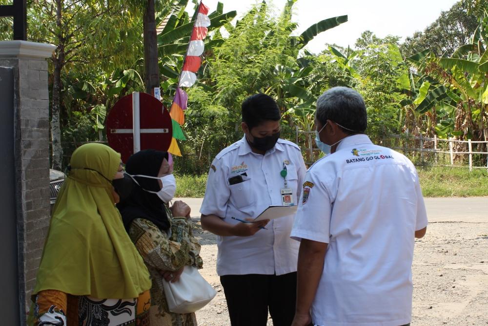 Penilaian Lapangan Lomba Kampung Zero Covid-19 di Batang