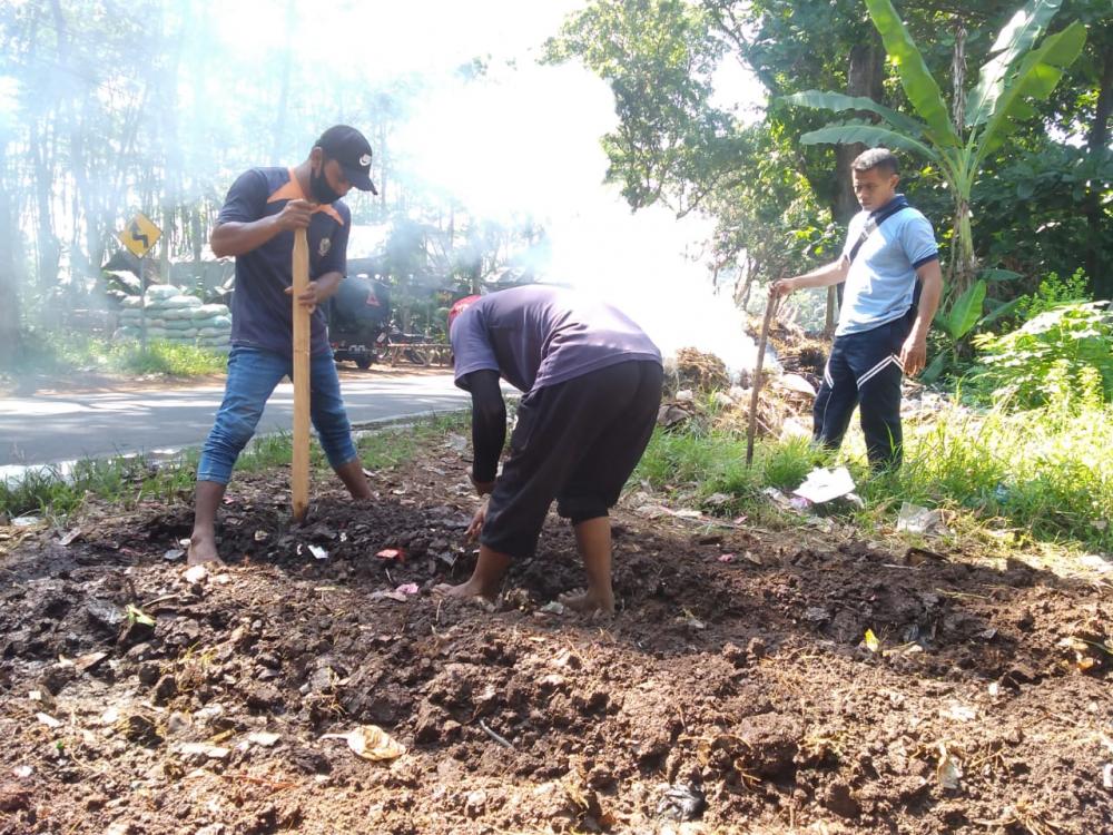 Berdayakan Lingkungan, Rutan Batang Tanami Area TPS dengan Sayuran