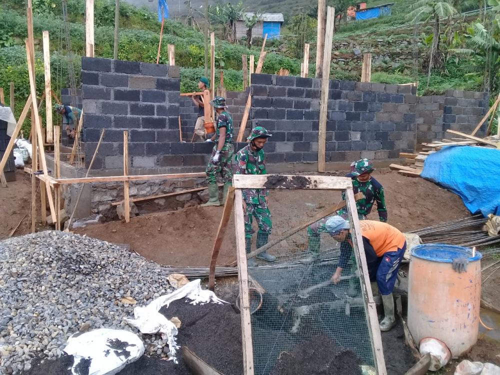 Satgas TMMD Gerlang Kebut Pengerjaan RTLH