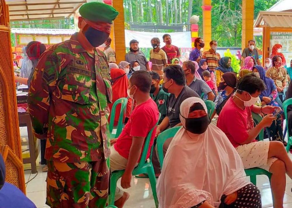 Genjot Target Herd Imunity, Warga Kalisalak Antusias Vaksinasi