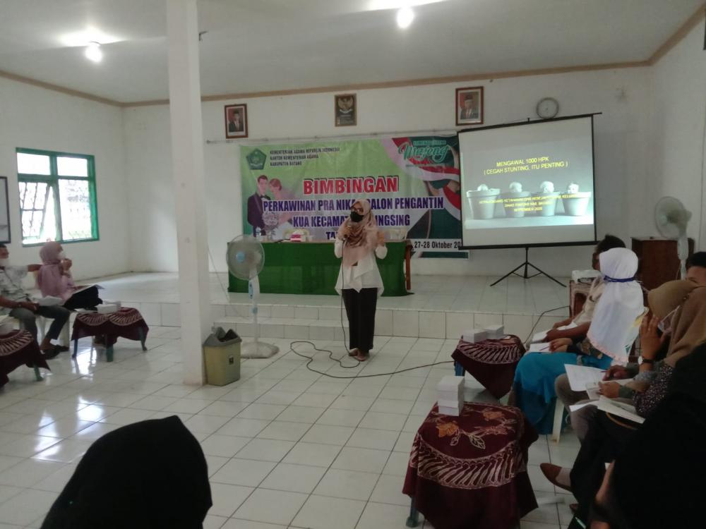 KUA Gringsing Batang, Gelar Pelaksanaan Binwin Pra Nikah Calon Pengantin