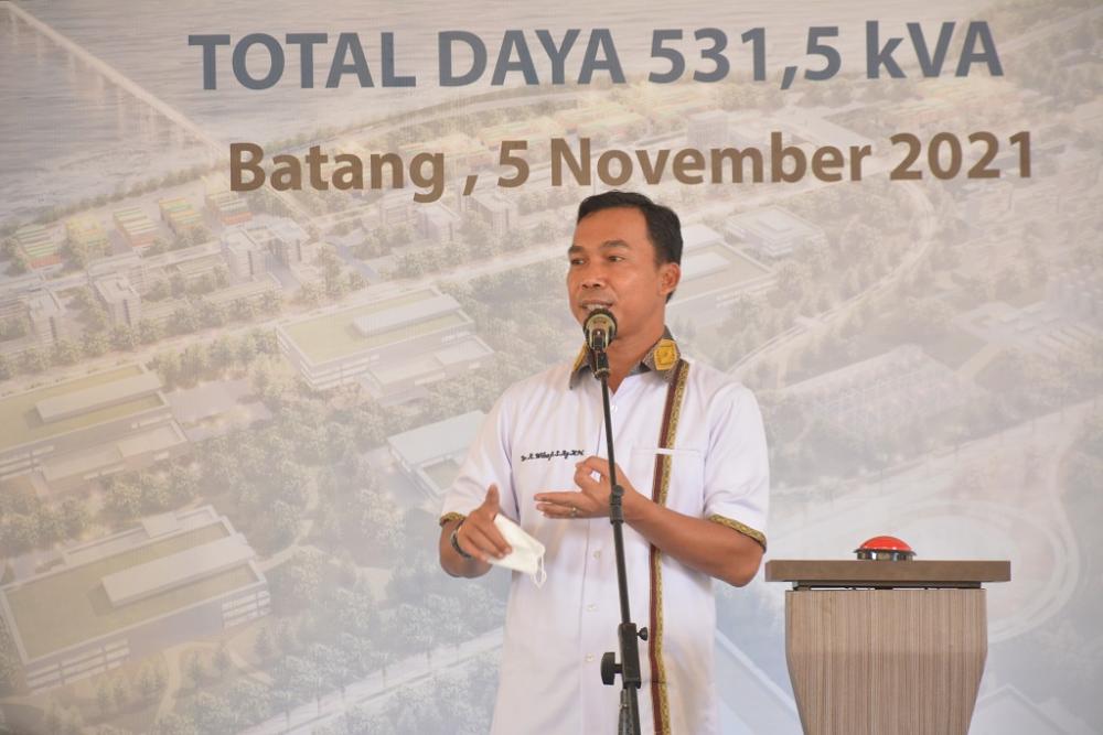 Bupati Batang : Ketersedian Listrik KITB Optimis Dapat Meyakinkan Investor Masuk