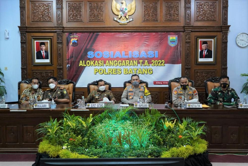 Pagu Anggaran 2022 Dua Polsek di Jajaran Polres Batang Turun