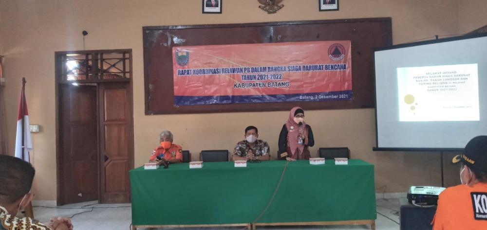 BPBD Batang Optimalkan Peran Relawan Antisipasi Bencana