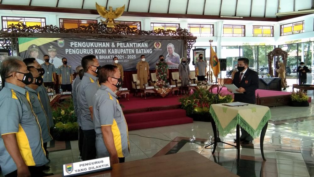 PELANTIKAN KEPENGURUSAN KONI BATANG