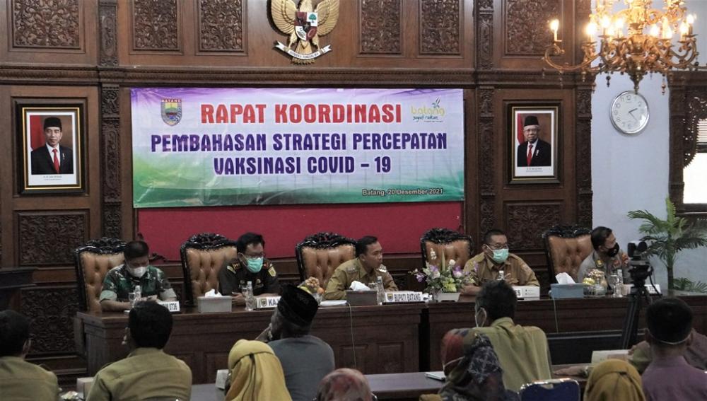 Percepatan Vaksinasi, Bupati Batang Minta Desa Punya Data Manual Warga