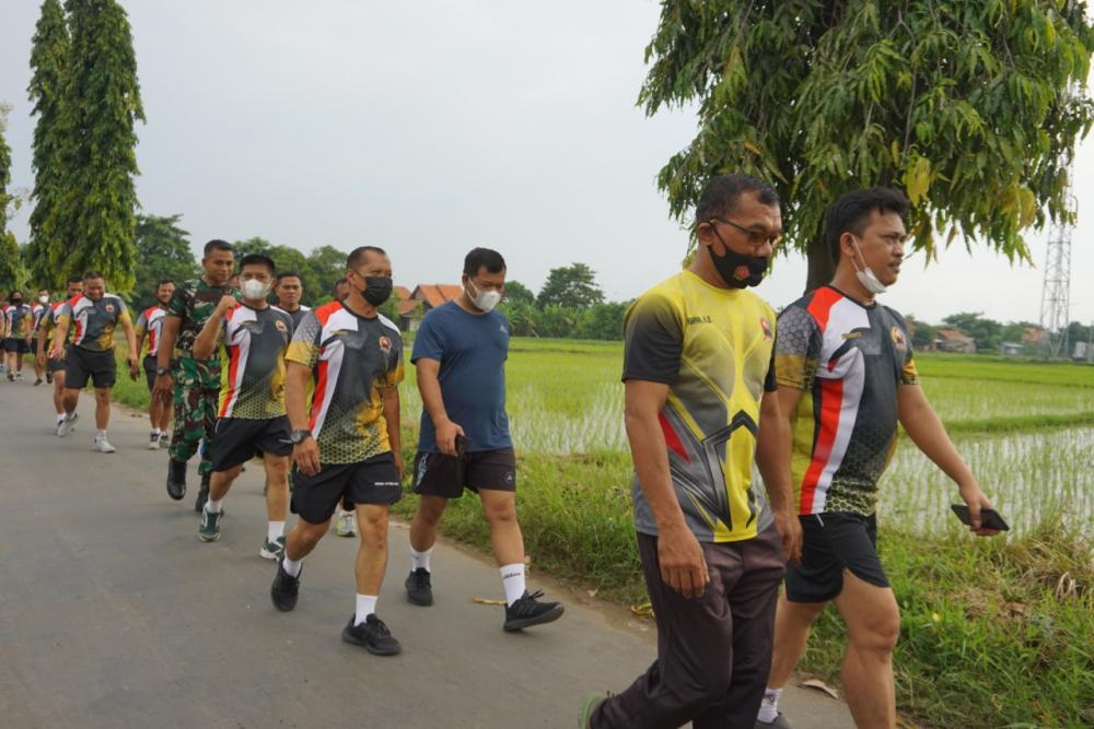 Awal Tahun, Dandim Batang Ajak Anggota Jaga Stamina