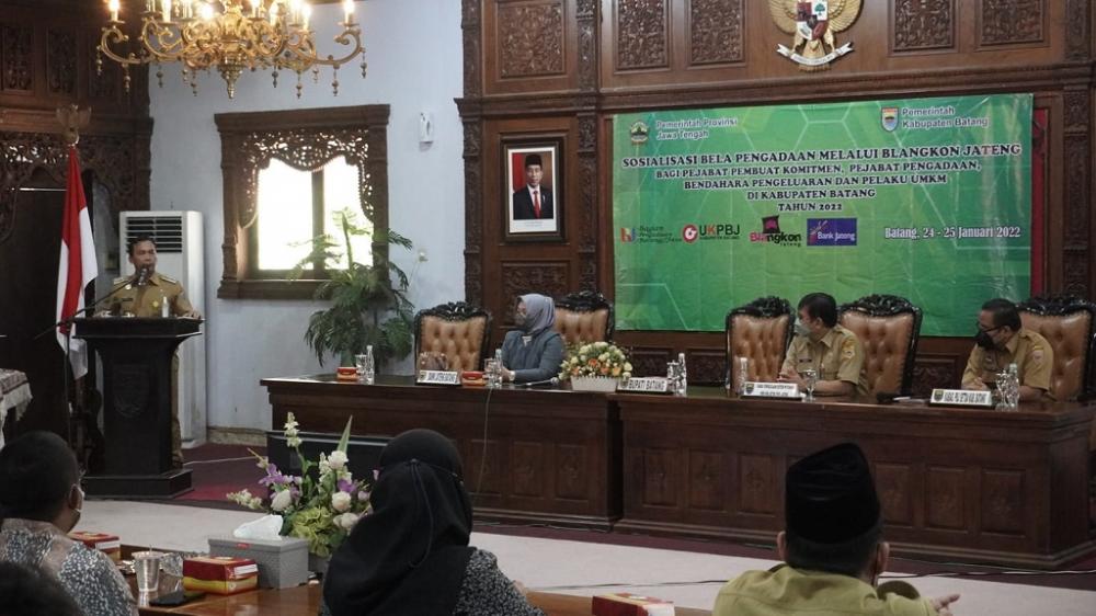 Pemkab Batang Latih Pelaku UMKM Ikut Pengadaan Barang Jasa Blangkon Jateng