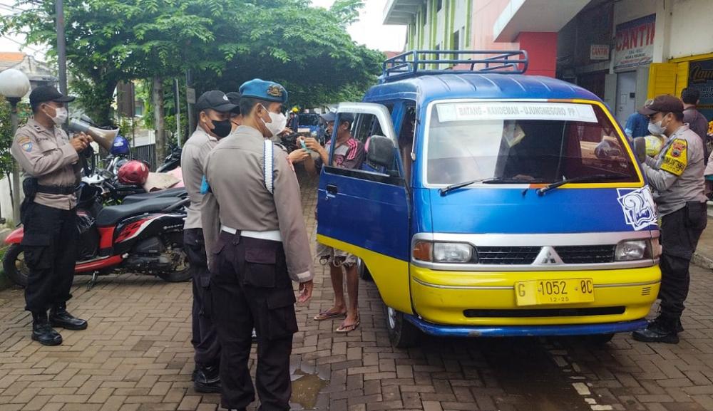 Polsek Batang Kota Imbau Pedagang Patuhi Prokes