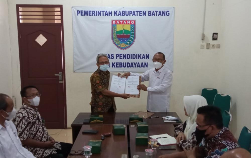 PMI dan Disdikbud Batang Kerjasama Dalam Bidang Kemanusiaan dan Sosial