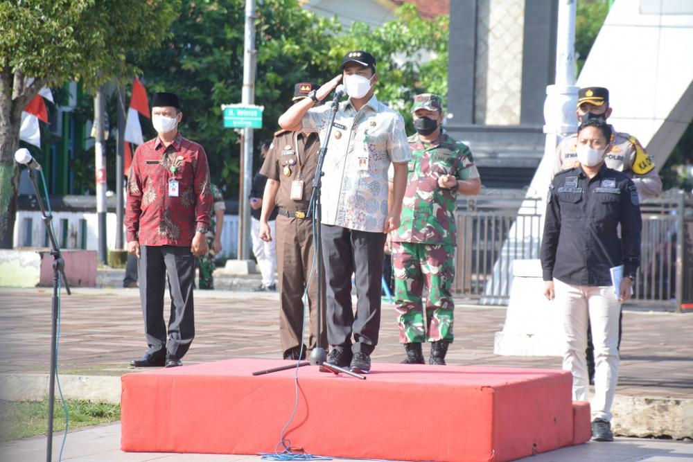Polres Bersama Pemkab Batang Gelar Apel Persiapan Lonjakan Pemudik Lebaran 2022