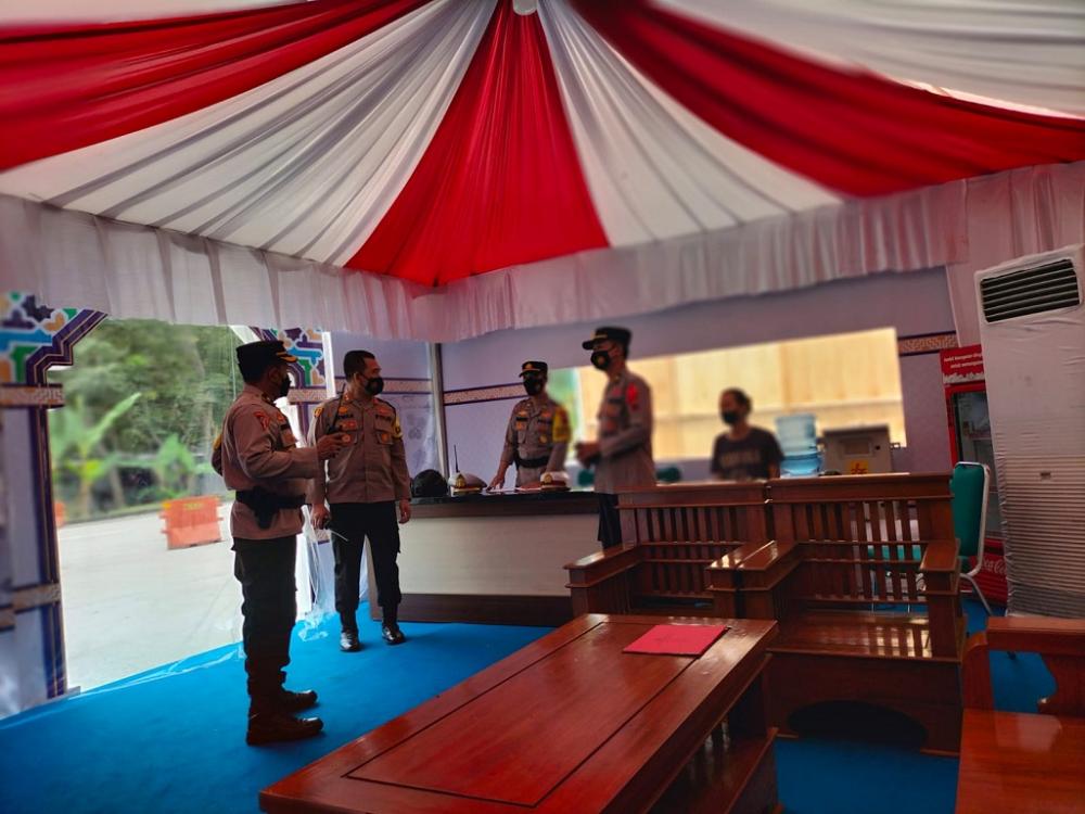 Kapolres Batang Cek Jalur dan Kesiapan Pos Pam Rest Area