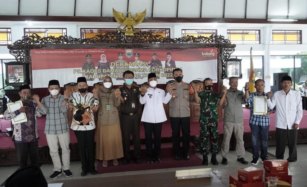 81 Calon Kades di Batang Deklarasikan Pilkades Damai