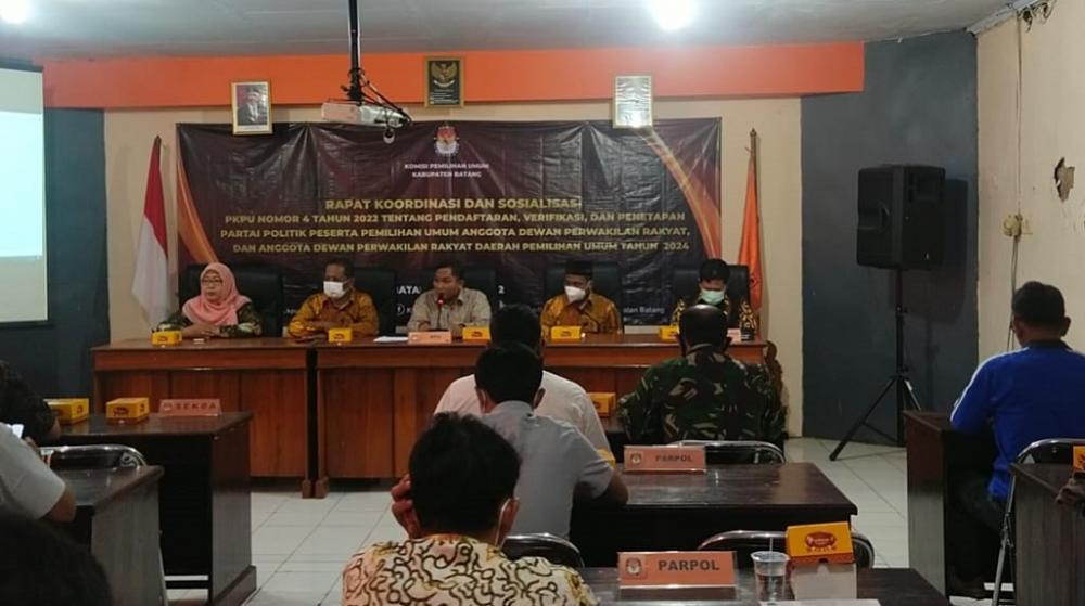 Pendaftaran Parpol Peserta Pemilu 2024, KPU Batang Hanya Satu Parpol Baru yang Berkoordinasi 