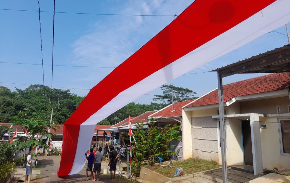PASANG BENDERA MERAH PUTIH 224 METER