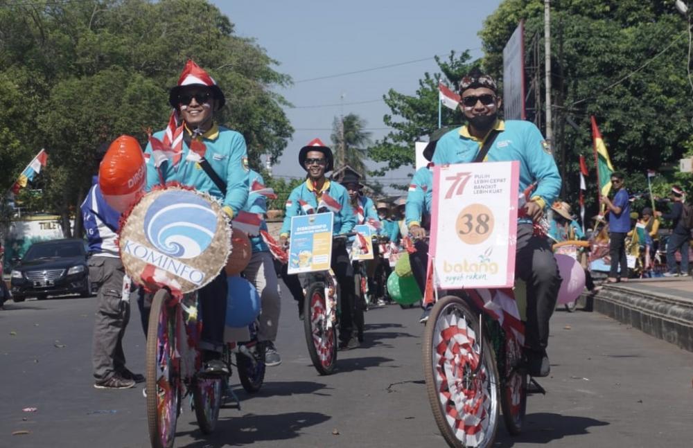 Meriahkan HUT RI Ke-77, Pemkab Batang Gelar Lomba Pawai Sepeda Hias