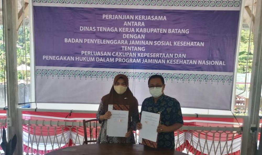 Perluas Cakupan Kepesertaan, BPJS Kesehatan Pekalongan Gandeng Disnaker Batang